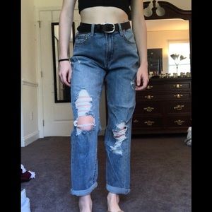 wild fable High-Rise Distressed Mom Jeans